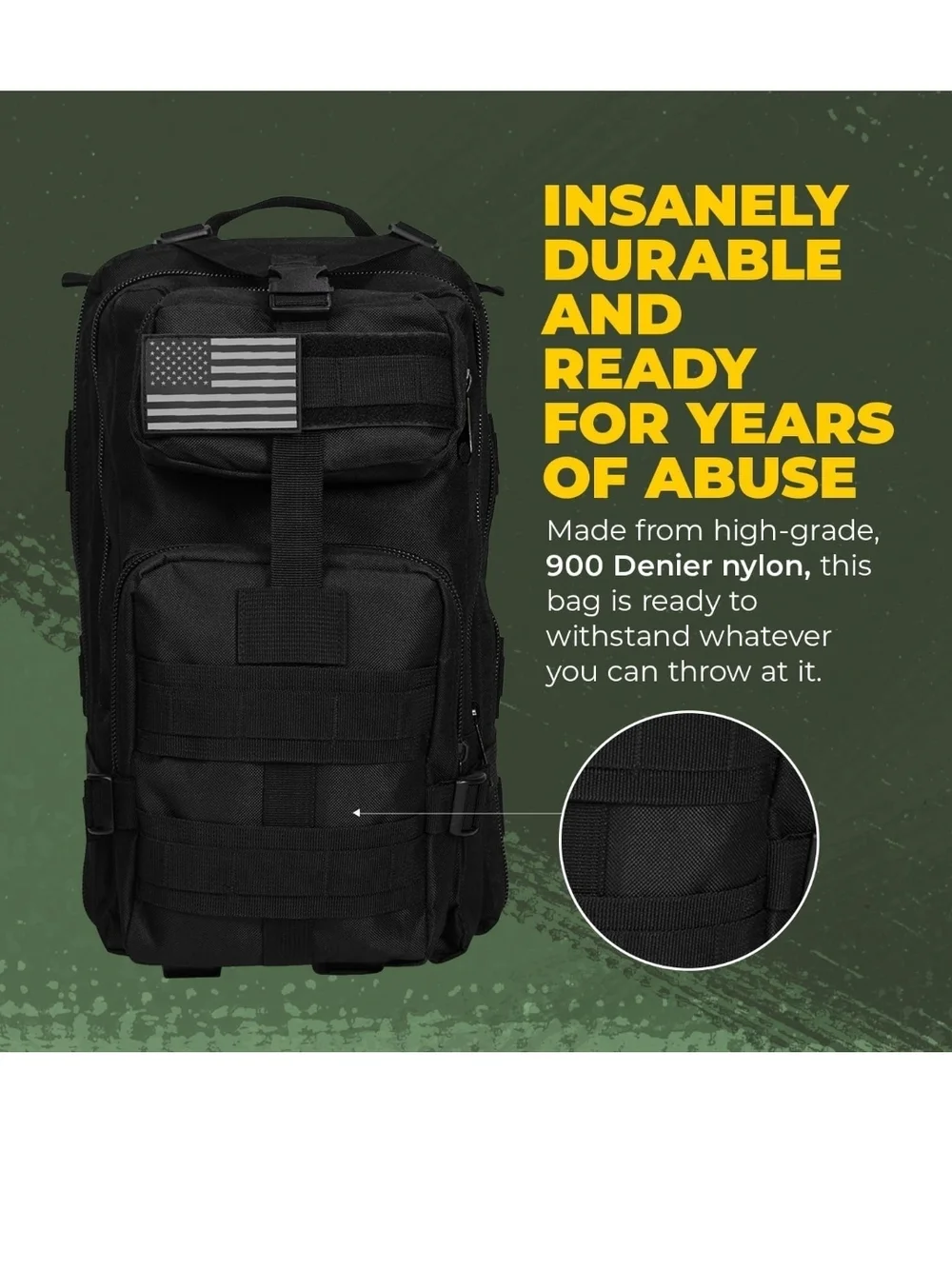 Tactical Black  Backpack Sling Bag
